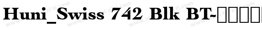 Huni_Swiss 742 Blk BT字体转换